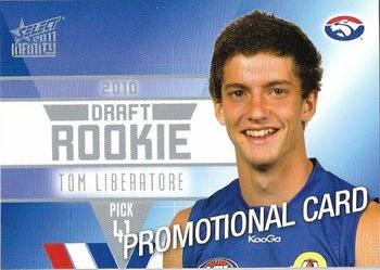 2011 Select AFL Infinity - Promos #DR16 Tom Liberatore Front